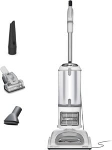Shark | Upright Vacuum Cleaner | Navigator Lift-Away | Swivel Steering | HEPA Filter | Vacuum for Pet Hair | Crevice Tool & Dusting Brush Included | For Carpets & Hard Floors | White/Silver | NV356E