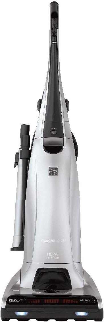 Kenmore Elite 31150 Pet Friendly Bagged Upright Beltless Vacuum w/Pet Handi-Mate, Triple HEPA, 3D Inducer Motor, Telescoping Wand, 5-Position Height Adjustment, 3 Cleaning Tools-Silver