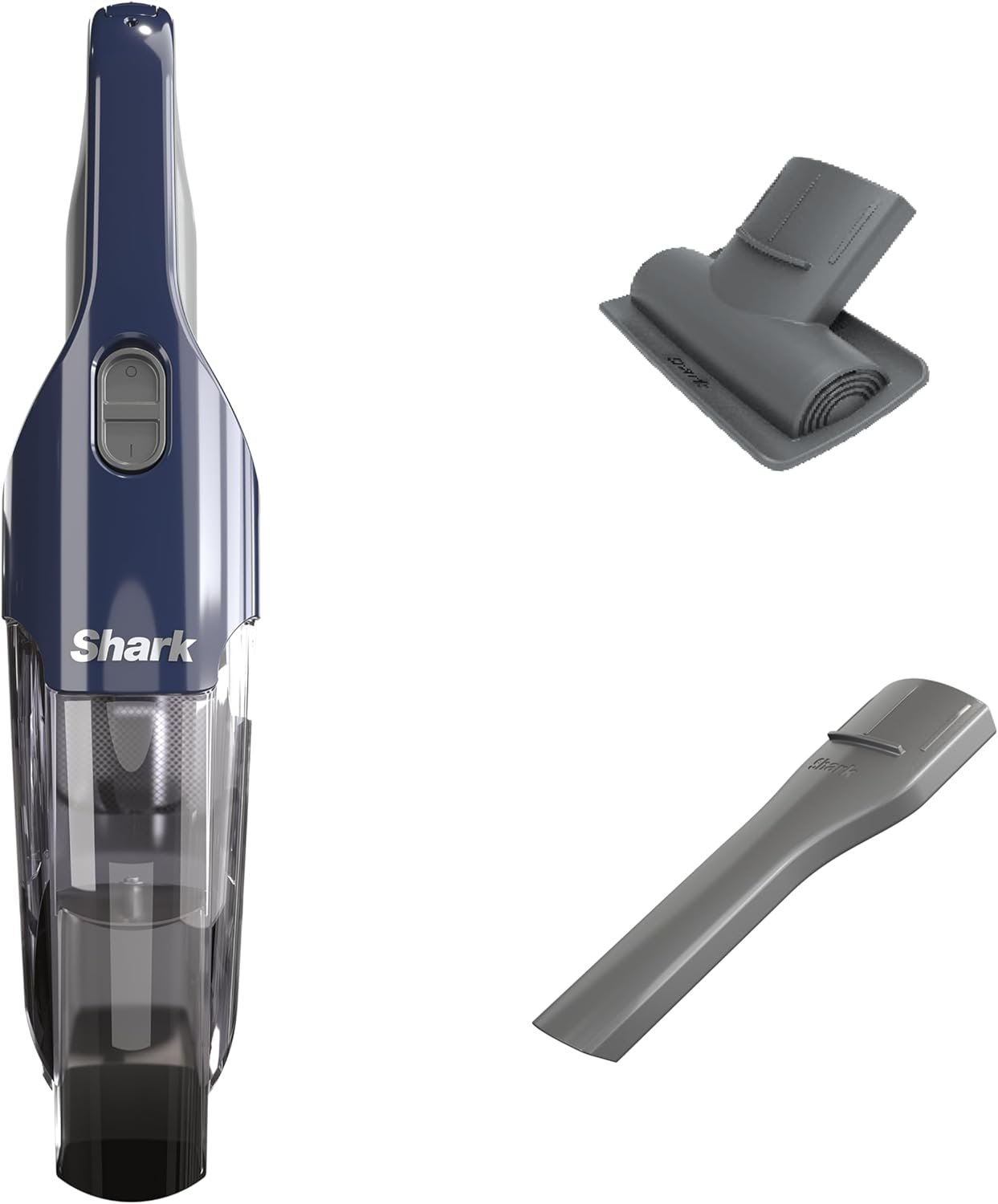 Shark Cyclone PET Handheld Vacuum with 8" Crevice Tool, HyperVelocity Suction, Navy Blue/Grey, CH701