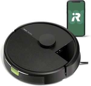 iRobot Roomba 105 Vac Robot Vacuum - Easy to use, Intense Power-Lifting Suction, LiDAR Navigation, Multi-Surface Cleaning, Cleans in Neat Rows, Self-Charging