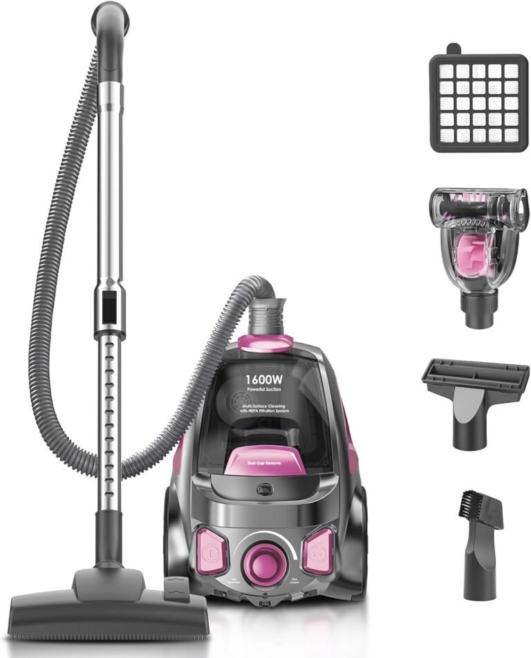 PKUYIE SL159 Canister Vacuum Review: 40KPa Suction for Deep Cleaning