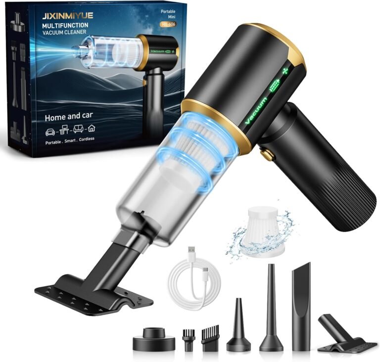 Car Handheld Vacuum Cordless: 16000Pa Suction for Deep Cleaning