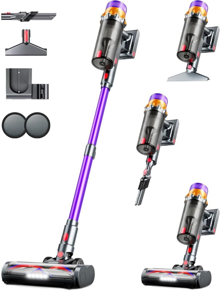 Cordless Vacuum Cleaner Review: 500W 50KPA 60Mins Stick Vacuum with HEPA Filtration for All Floor Types