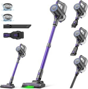 Cordless Vacuum Cleaner, 40KPA/500W/35Mins, Green LED Light, Lightweight Stick Vacuum Self-Standing, Vacuum Cleaners for Home Handheld Vacuum for Pet Hair, Carpet, and Hard Floors, U8