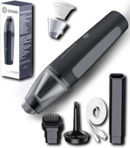 Cordless Handheld Vacuum Cleaner, Mini Car Vacuum with Powerful Suction, Portable Dust Collector Black