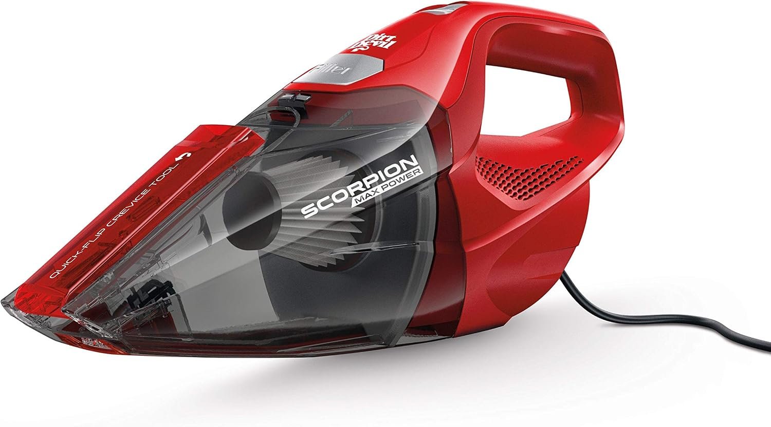 Hoover Dirt Devil Scorpion Plus QuickFlip Handheld Vacuum Cleaner | Powerful Suction, Lightweight, Includes Quick Flip Crevice Tool, Corded Portable Vacuum