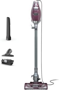 Shark Rocket Pet Plus | Corded Stick Vacuum Cleaner for Carpet, Rugs & Hard Floors | Lightweight Hand Vacuum for Pet Hair | LED Headlights | XL Dust Cup | 2 Attachments | Bordeaux/Silver | HV322