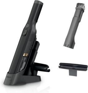 Shark WANDVAC Cordless Hand Vac, Lightweight, Versatile and Portable at 1.4 lbs., Powerful Suction for Pet Hair, Charging Dock, One-Touch Empty for Car & Home, Duster Crevice Tool, Black, WV201BK