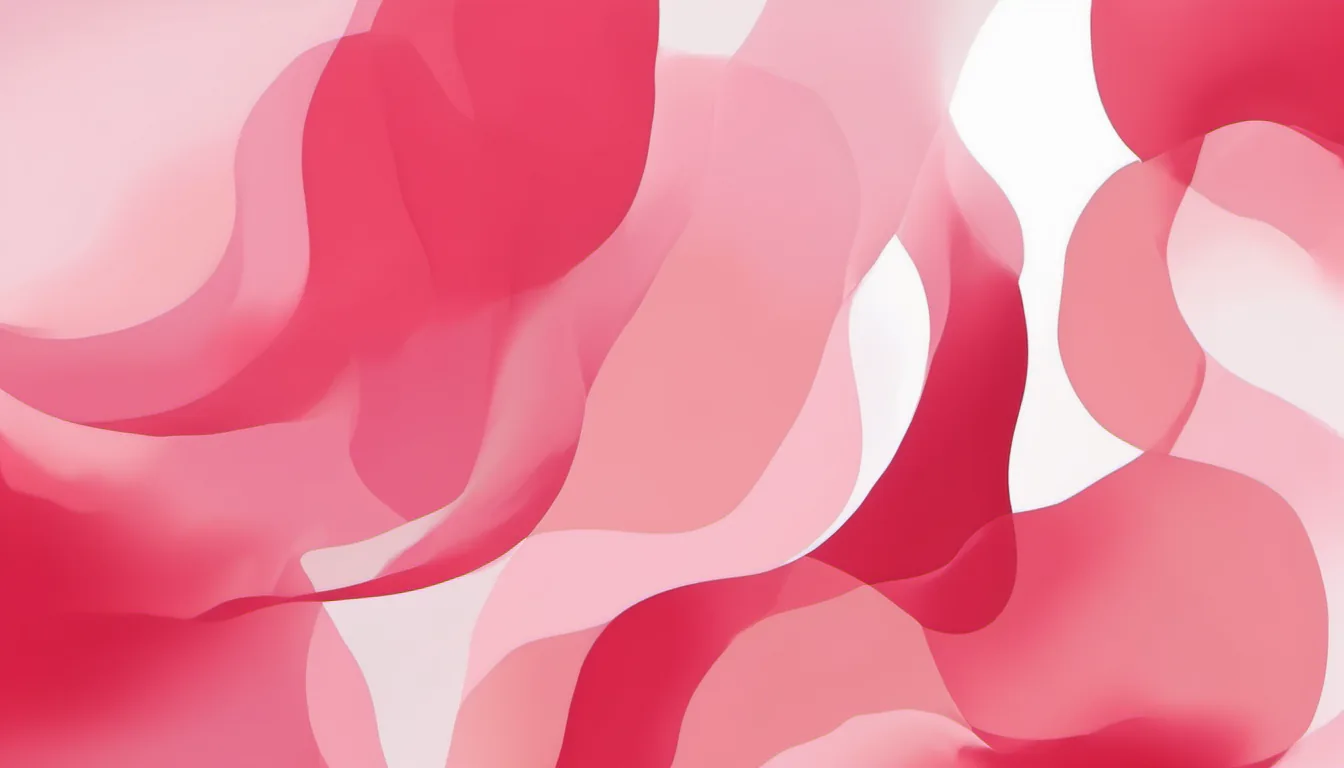 Abstract baseline band field illustration in rose red and pale blush on white — decorative header for Vacuum Wise