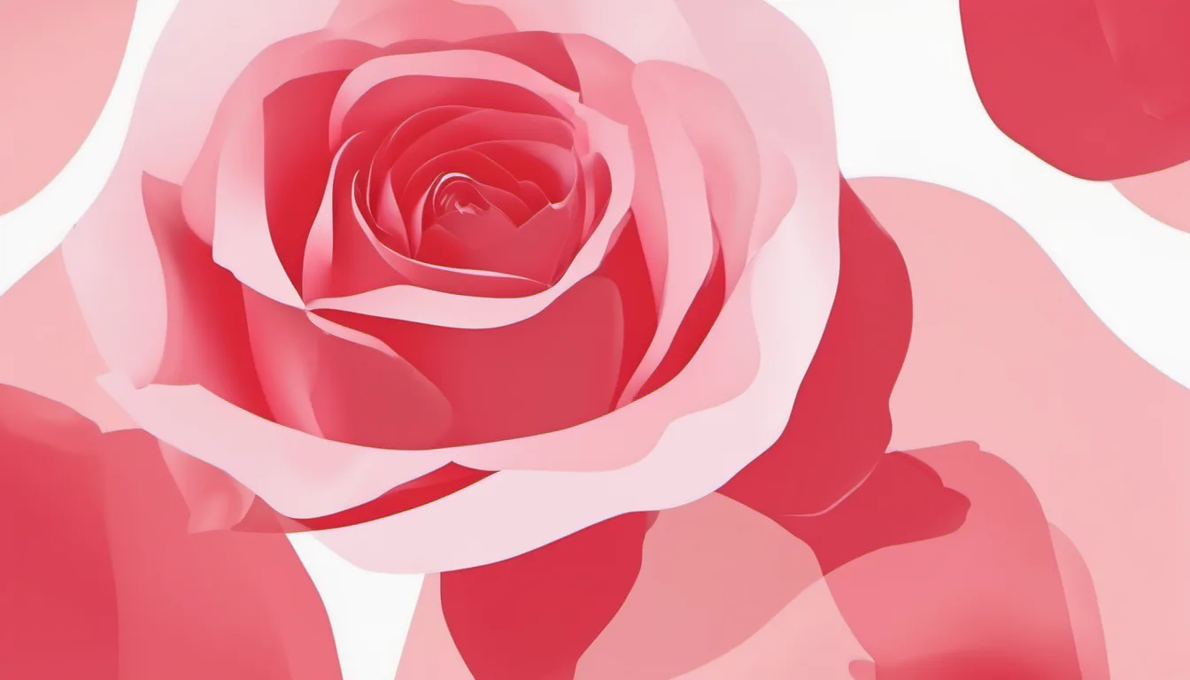 Abstract lifted band illustration in rose red and pale blush on white — decorative header for Robot Vacuums: What 27 Spec Sheets Say